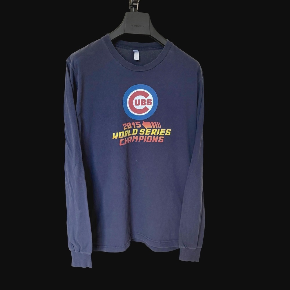 American Apparel Chicago Cubs 2015 World Series Champions Long Sleeve Shirt L